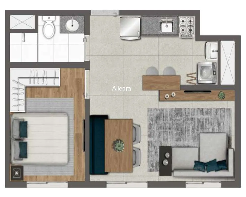 Apartamento, 2 quartos, 44 m² - Foto 6