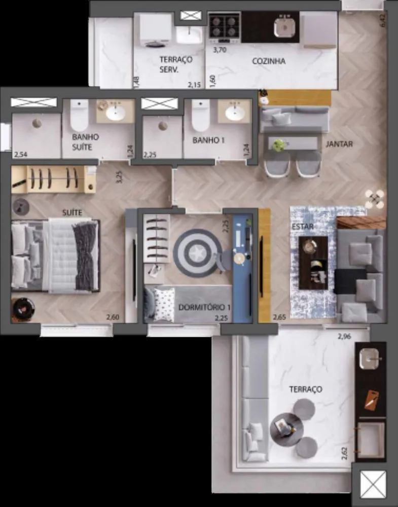 Apartamento, 2 quartos, 60 m² - Foto 20