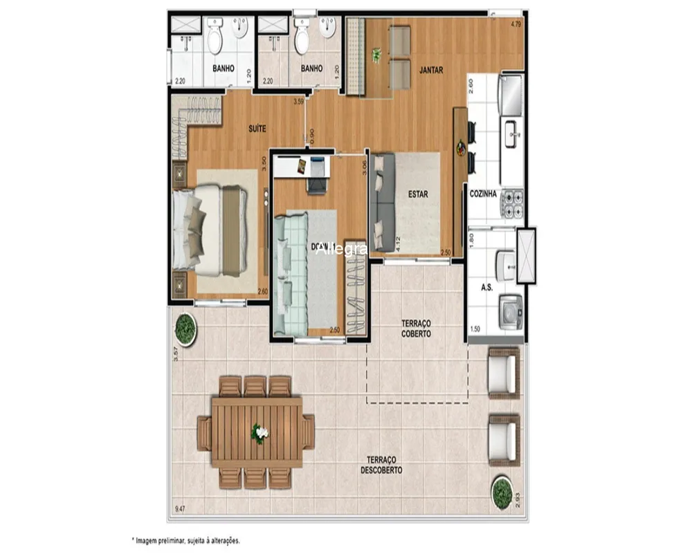 Apartamento, 2 quartos, 113 m² - Foto 9