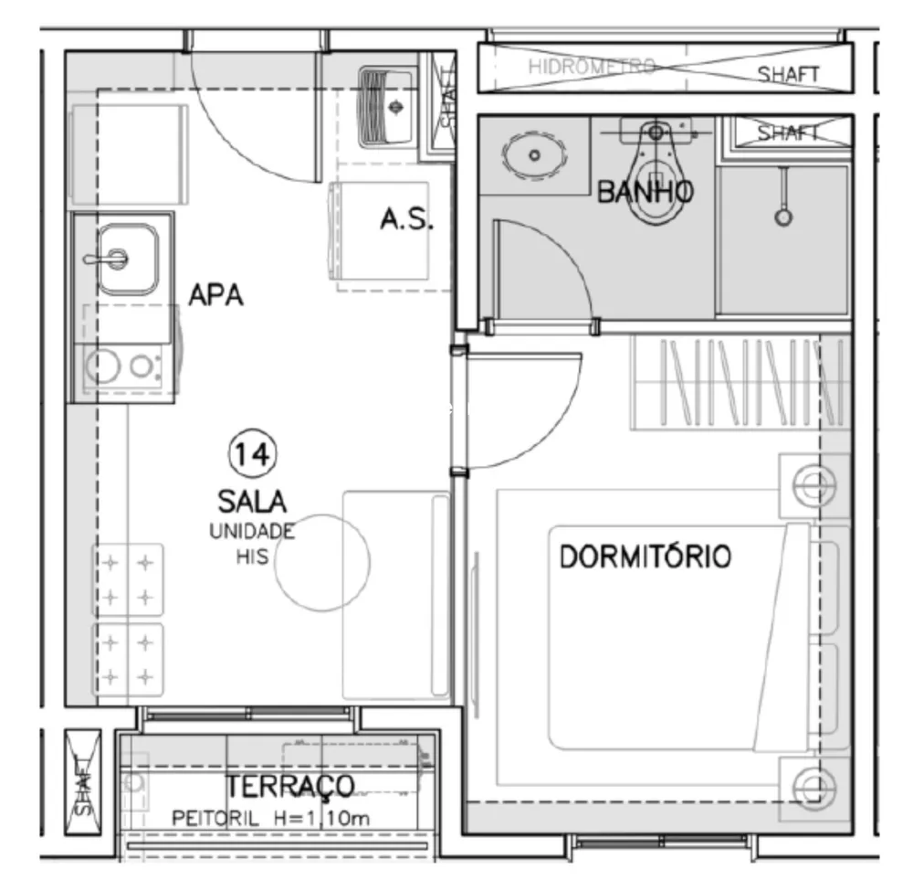 Apartamento, 1 quarto, 29 m² - Foto 11