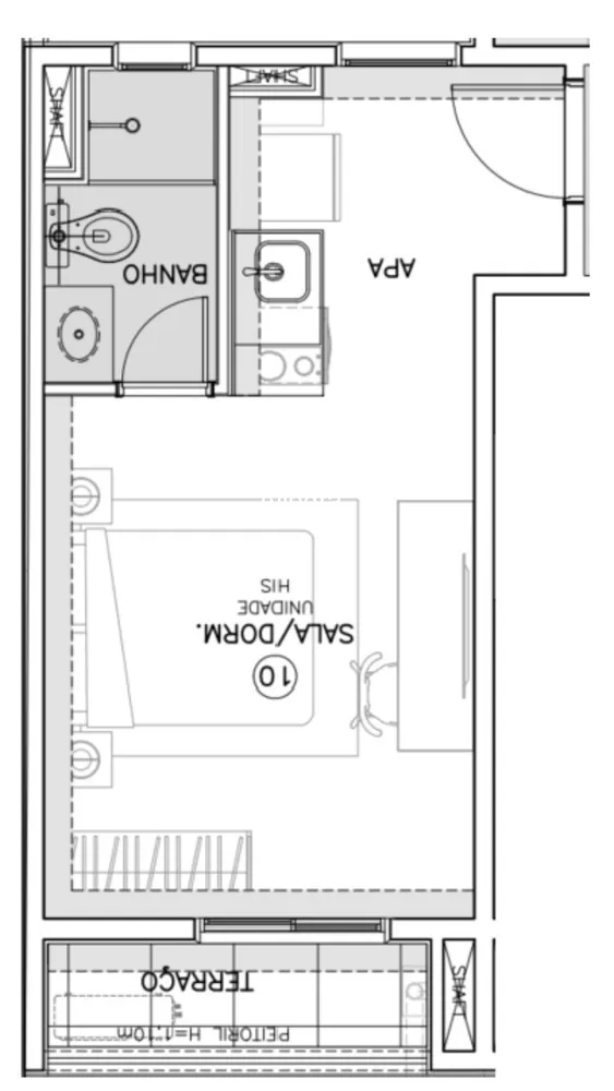 Apartamento, 1 quarto, 29 m² - Foto 12