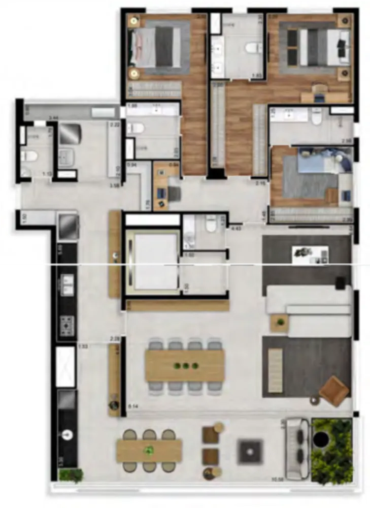 Apartamento, 3 quartos, 184 m² - Foto 10