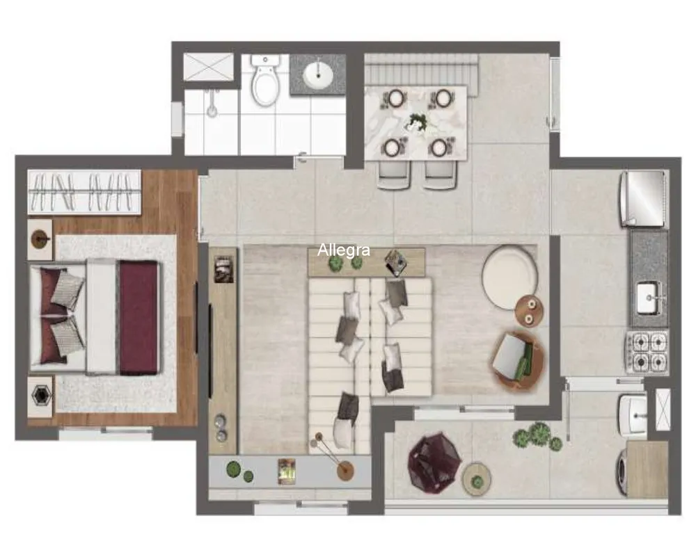 Apartamento, 2 quartos, 50 m² - Foto 3