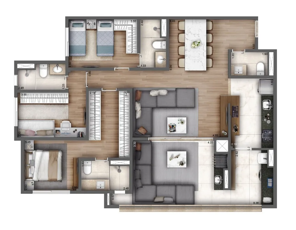 Apartamento, 4 quartos, 120 m² - Foto 12