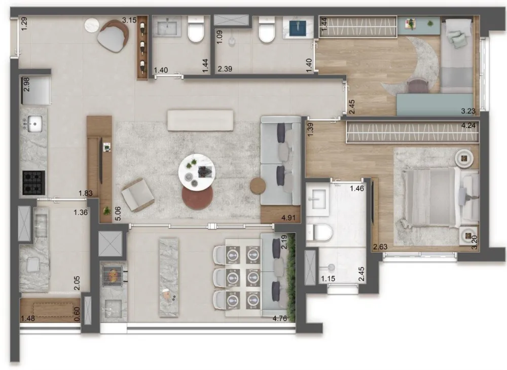 Apartamento, 3 quartos, 82 m² - Foto 11