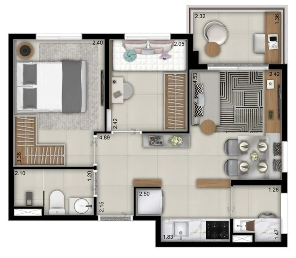 Apartamento, 2 quartos, 40 m² - Foto 20
