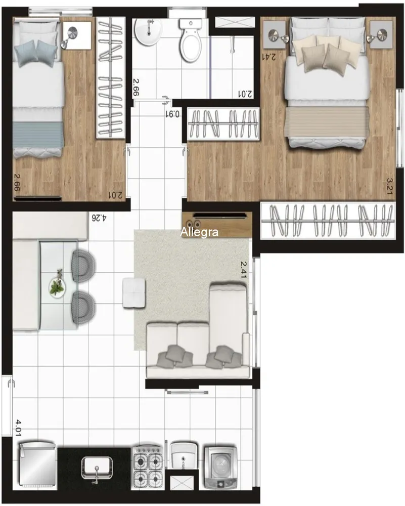 Apartamento, 2 quartos, 40 m² - Foto 14