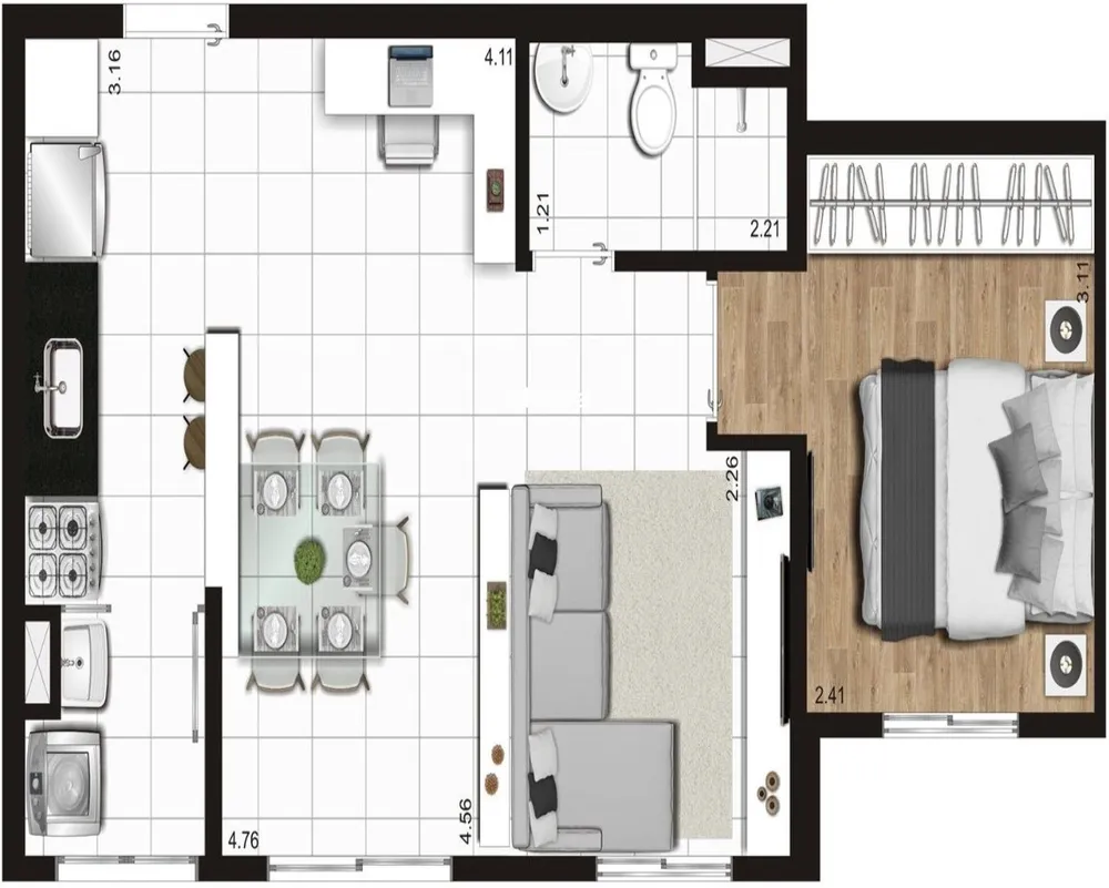 Apartamento, 2 quartos, 40 m² - Foto 16