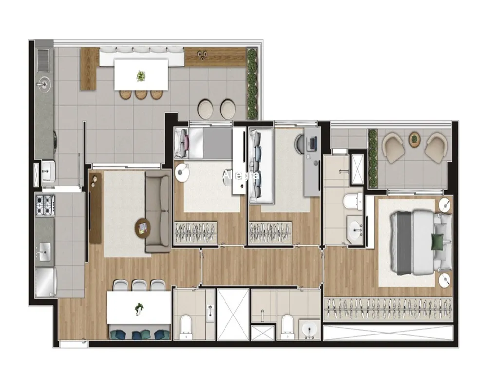 Apartamento, 3 quartos, 89 m² - Foto 3