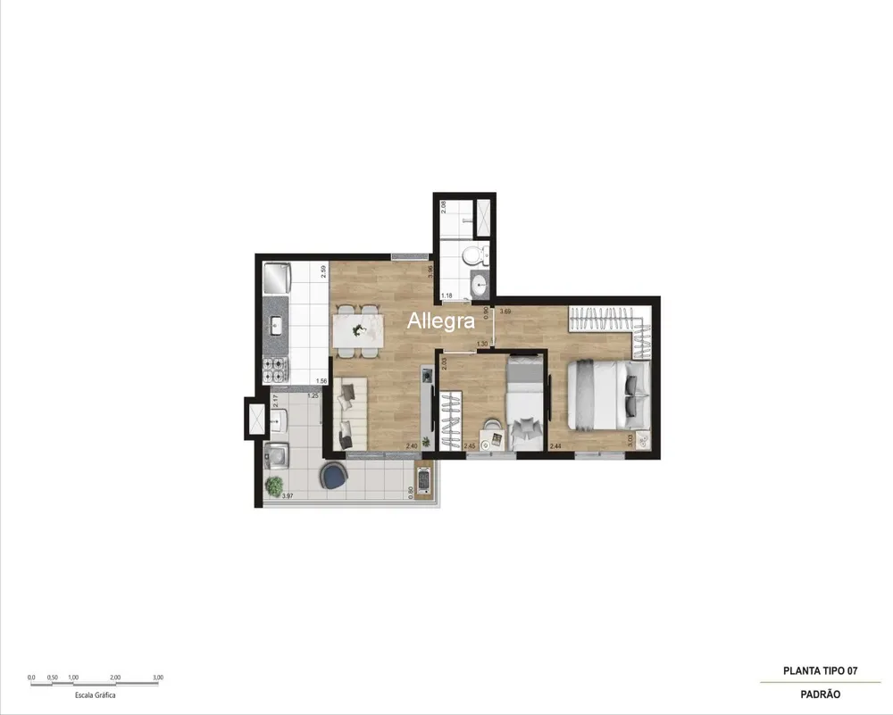 Apartamento, 2 quartos, 38 m² - Foto 11