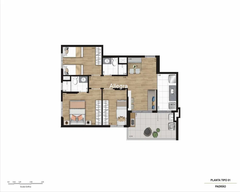 Apartamento, 2 quartos, 38 m² - Foto 10