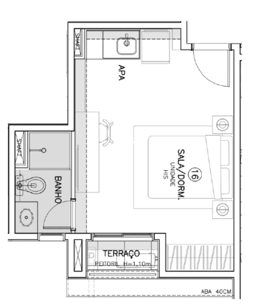 Apartamento, 1 quarto, 24 m² - Foto 7