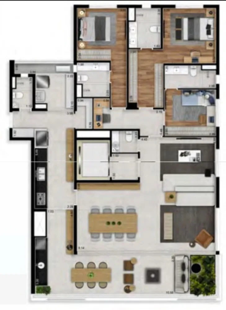 Apartamento, 3 quartos, 140 m² - Foto 14