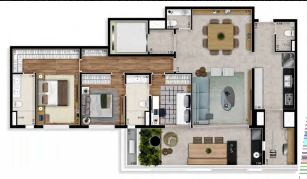 Apartamento, 3 quartos, 140 m² - Foto 15