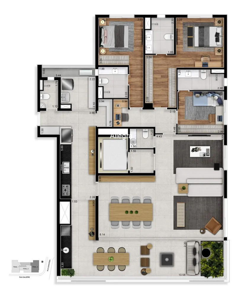 Apartamento, 1 quarto, 45 m² - Foto 2
