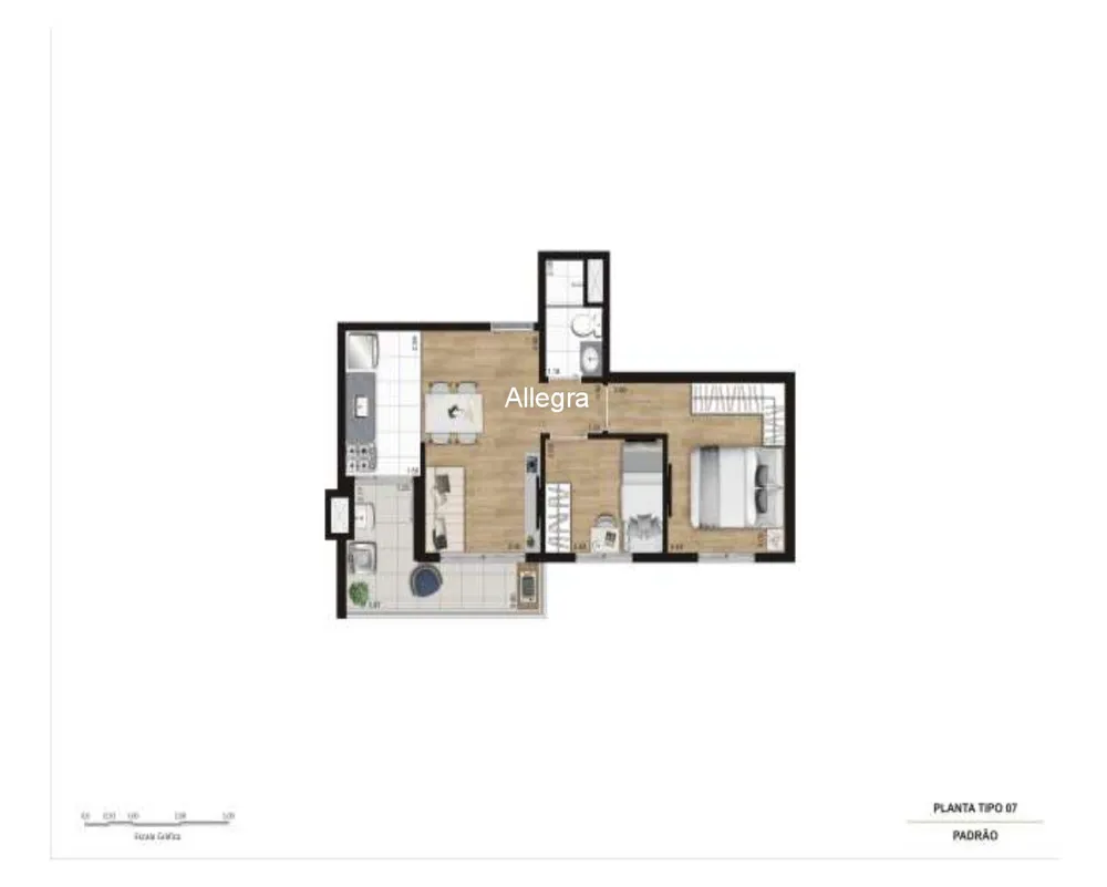 Apartamento, 3 quartos, 60 m² - Foto 4