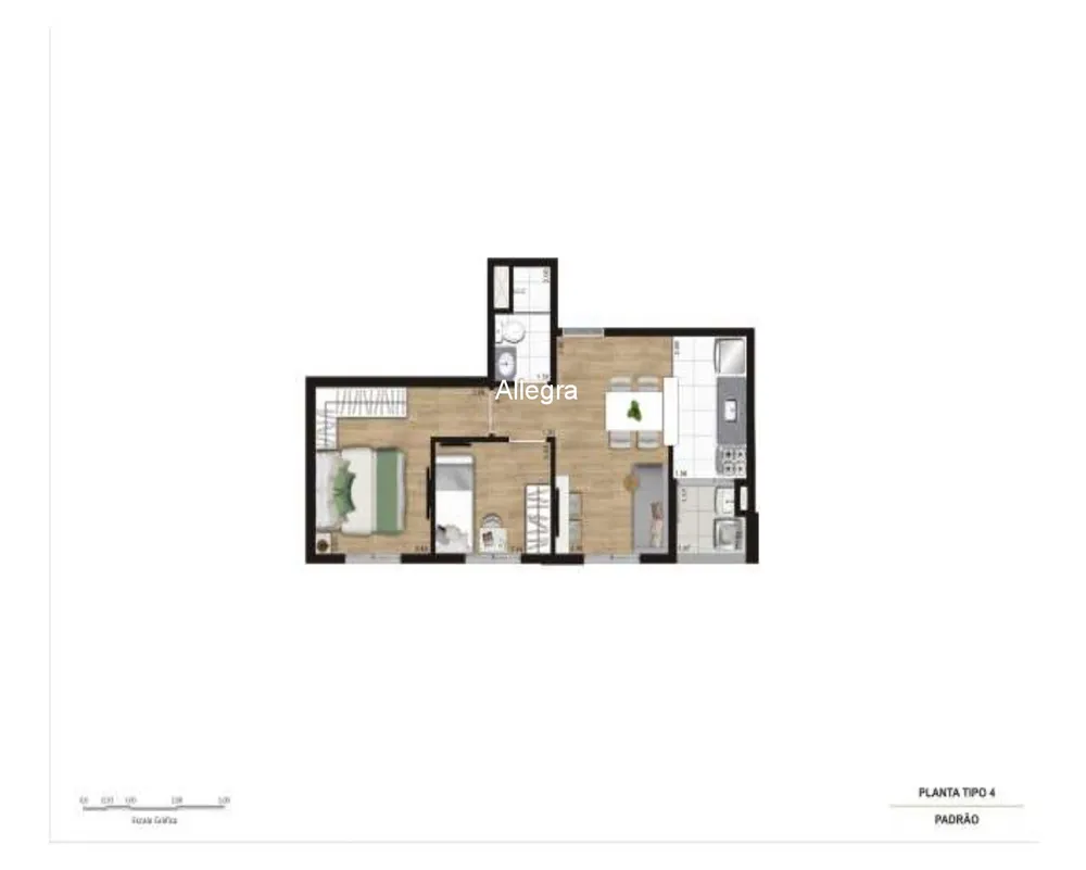 Apartamento, 2 quartos, 43 m² - Foto 6