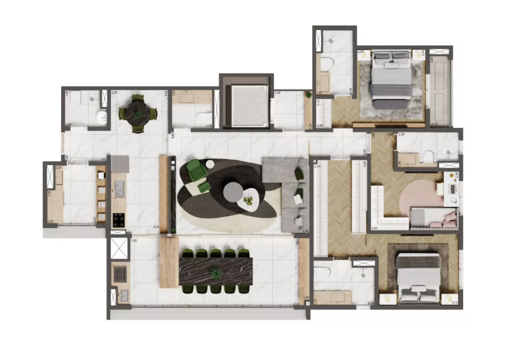 Apartamento, 3 quartos, 164 m² - Foto 12