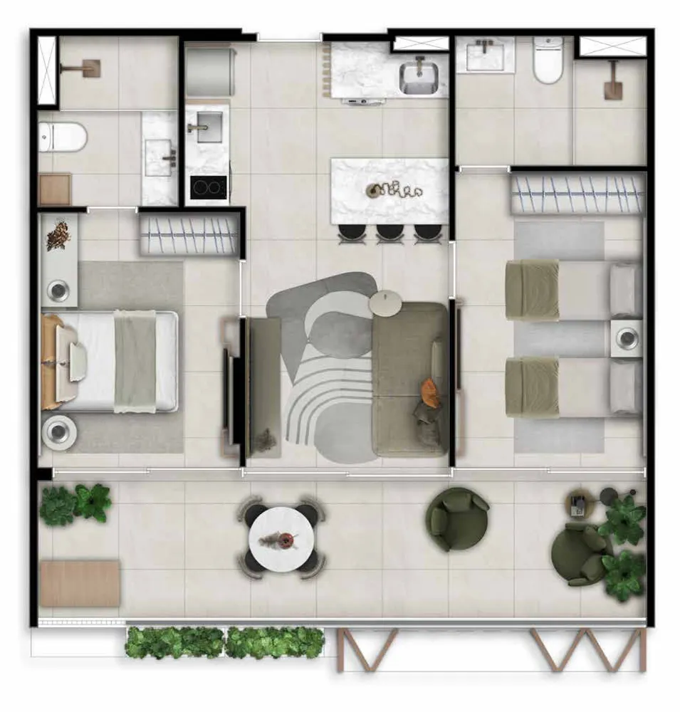 Apartamento, 2 quartos, 69 m² - Foto 3