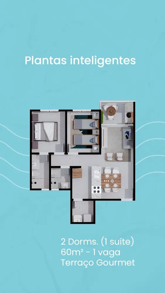 Apartamento, 2 quartos, 60 m² - Foto 4