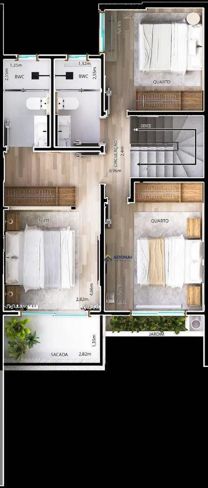 Sobrado, 3 quartos, 105 m² - Foto 7
