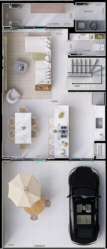 Sobrado, 3 quartos, 105 m² - Foto 6