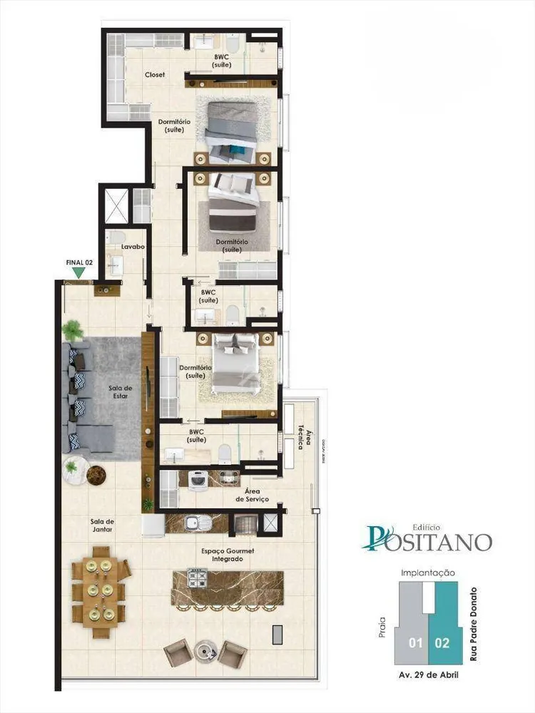 Apartamento, 3 quartos - Foto 4
