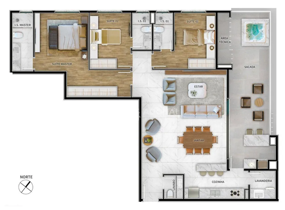 Apartamento, 3 quartos - Foto 2