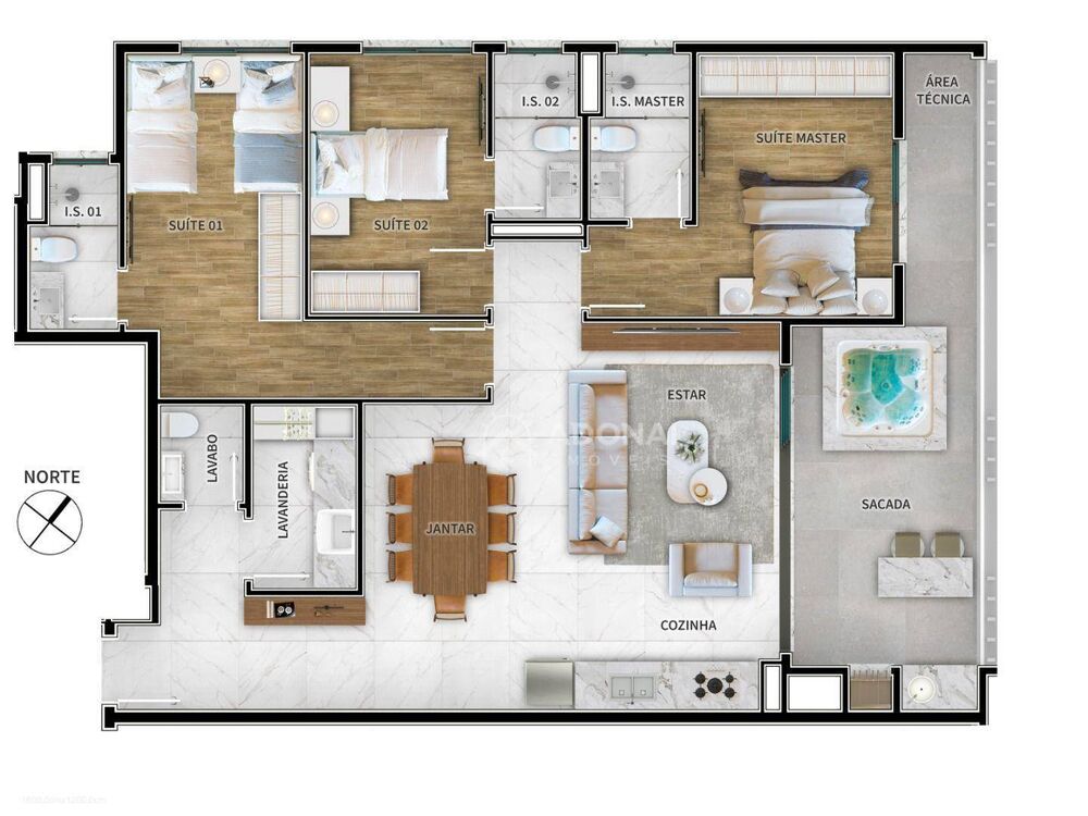 Apartamento, 3 quartos - Foto 1