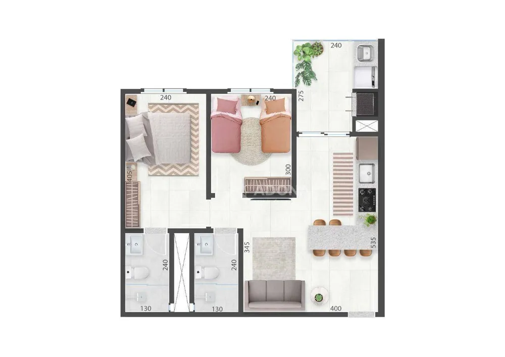 Apartamento, 2 quartos - Foto 4