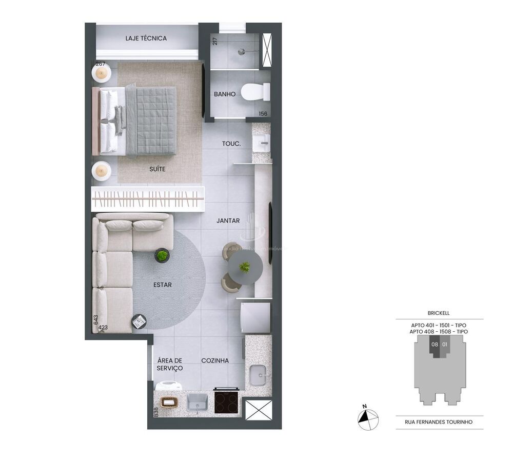 Apartamento, 1 quarto - Foto 17