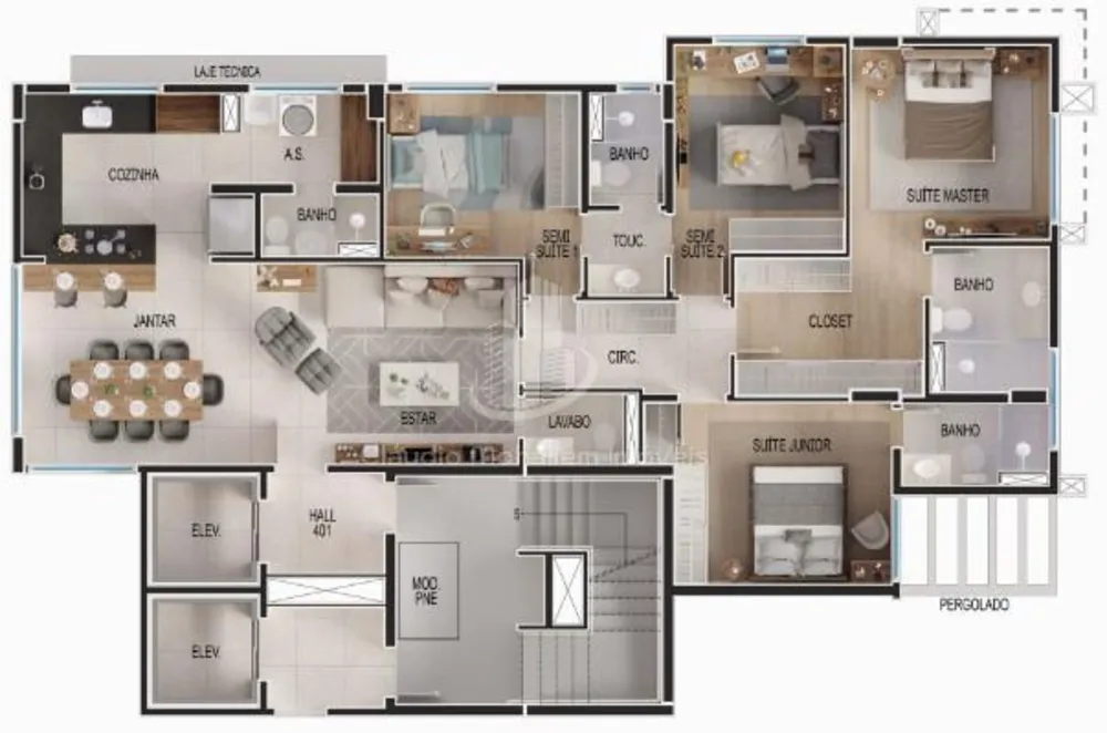 Apartamento, 4 quartos, 129 m² - Foto 15
