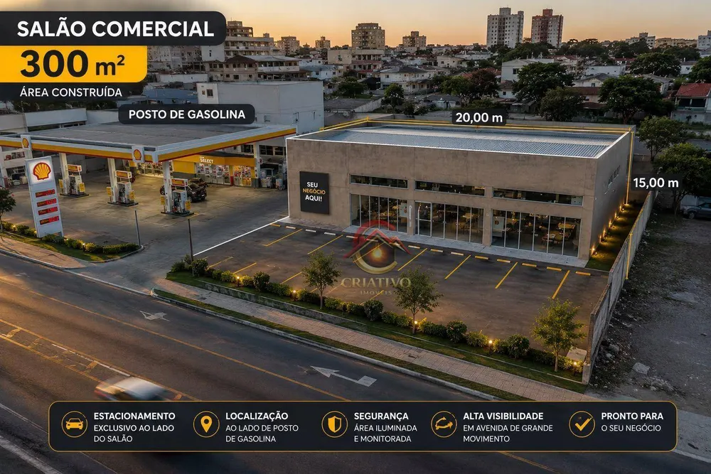 Loja-Salão, 300 m² - Foto 2