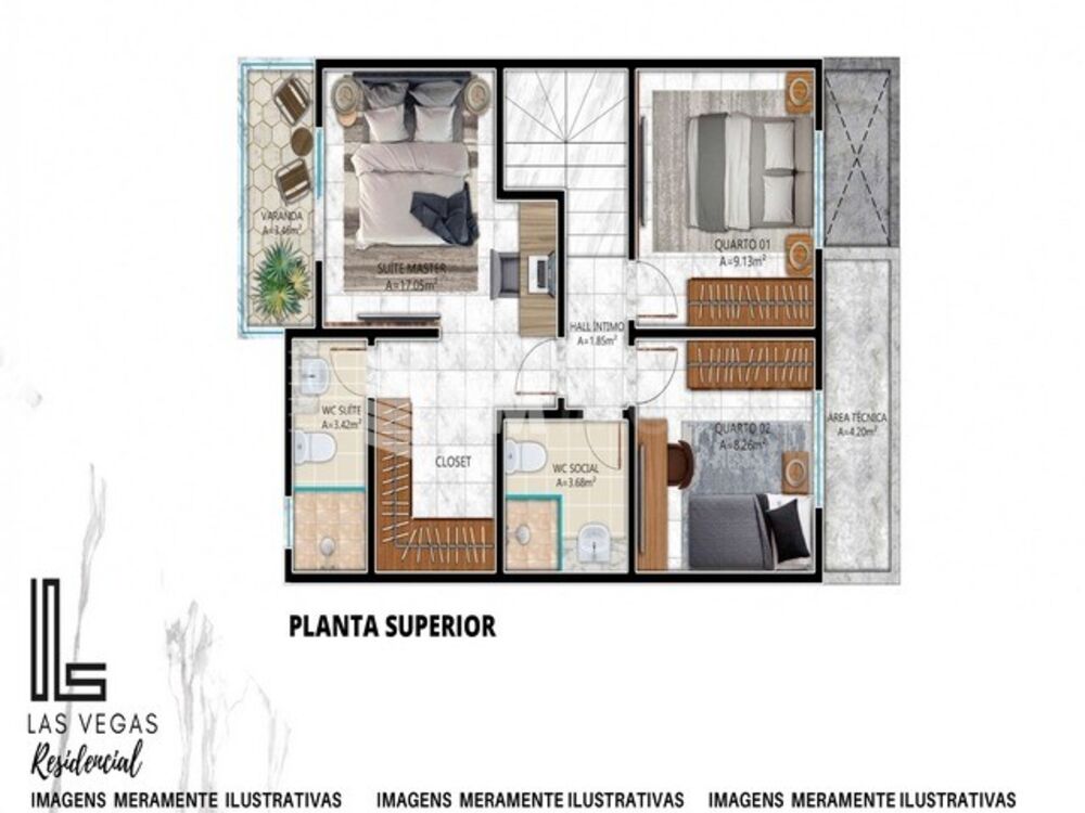 Casa de Condomínio, 3 quartos - Foto 4