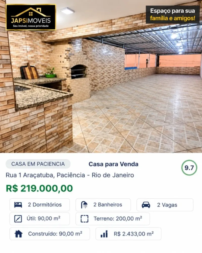 Casa, 2 quartos, 90 m² - Foto 1