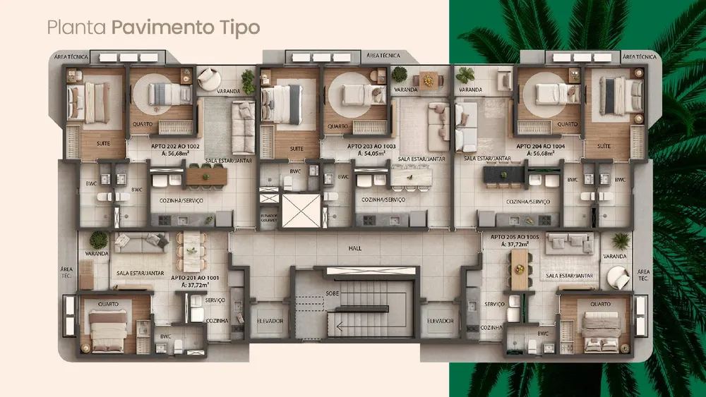 Apartamento, 1 quarto, 37 m² - Foto 8