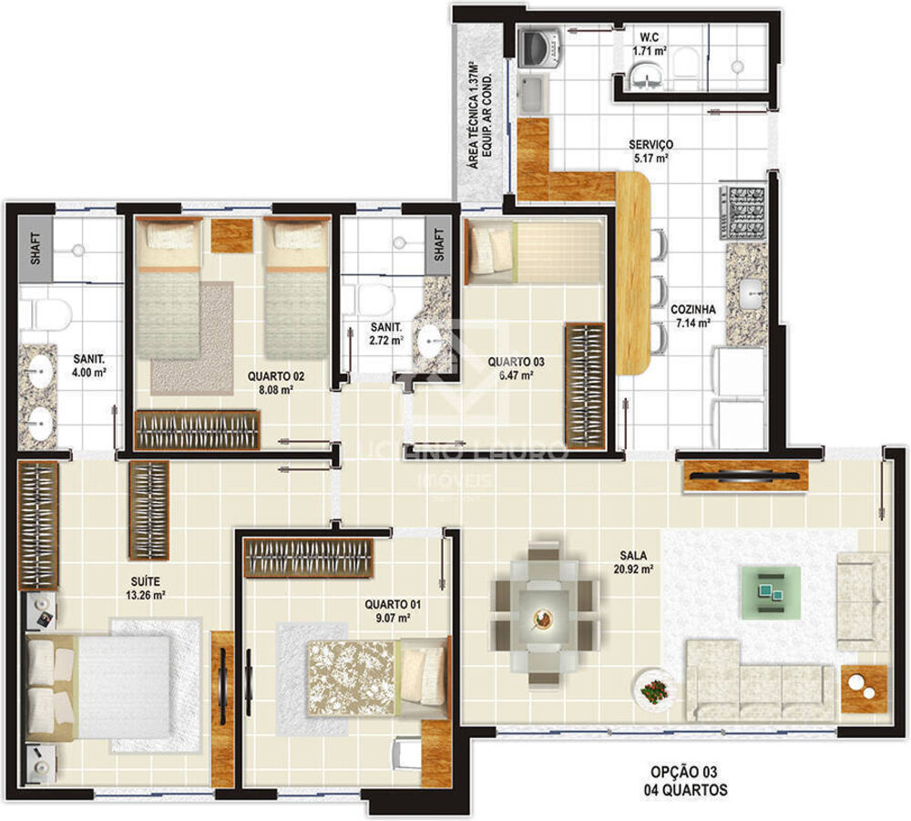 Apartamento, 4 quartos, 94 m² - Foto 3