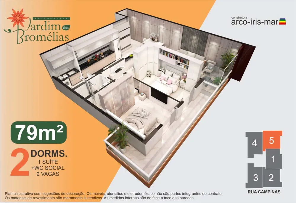 Apartamento, 2 quartos, 80 m² - Foto 8
