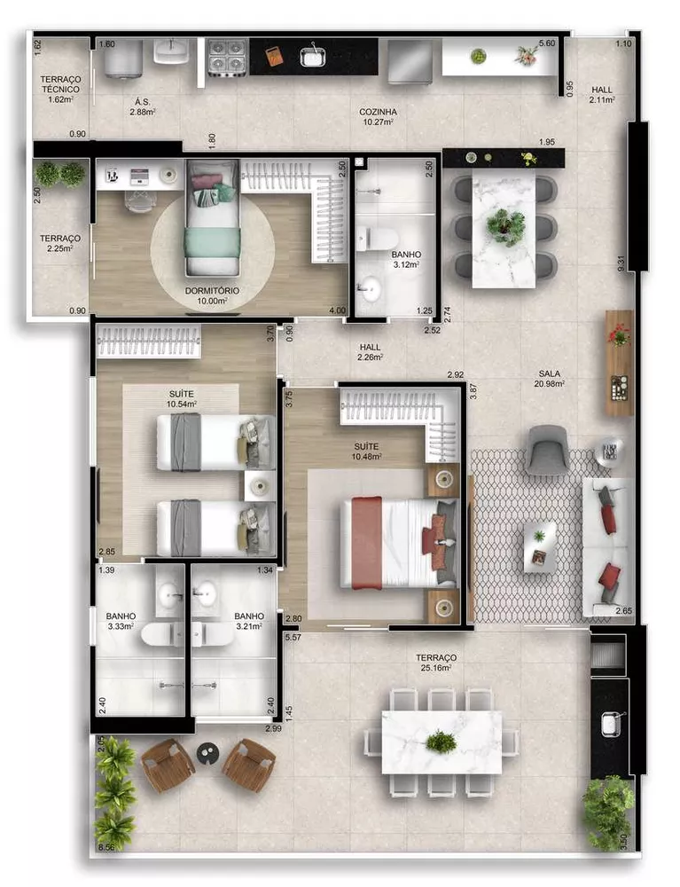 Apartamento, 3 quartos, 119 m² - Foto 8