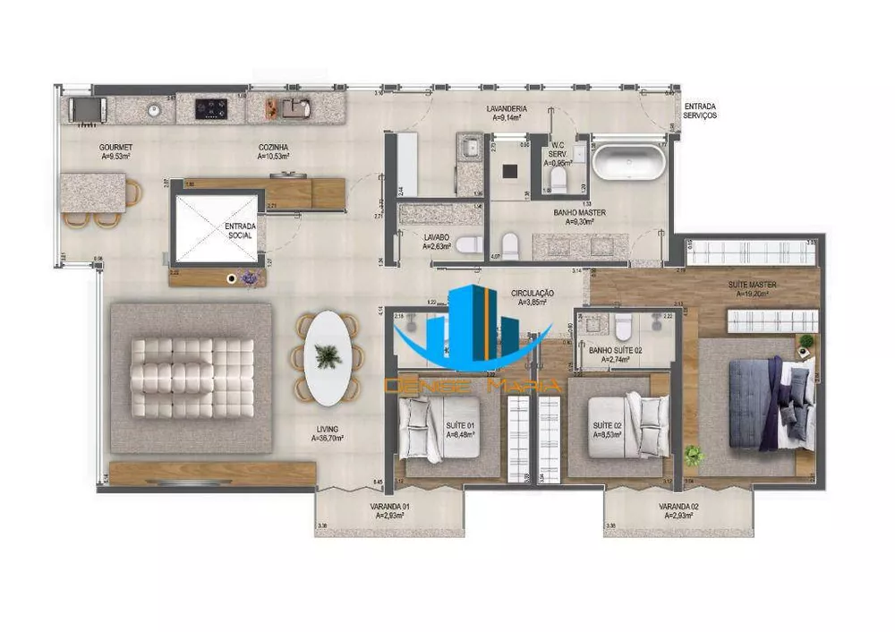 Apartamento, 3 quartos, 160 m² - Foto 4