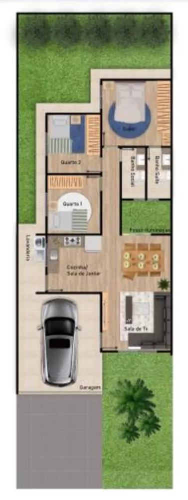 Casa de Condomínio, 3 quartos - Foto 4