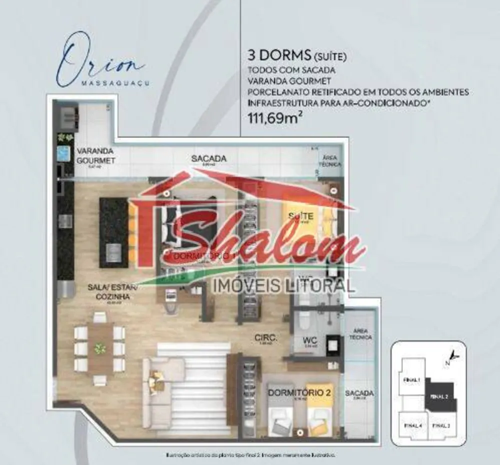 Apartamento, 3 quartos, 97 m² - Foto 3