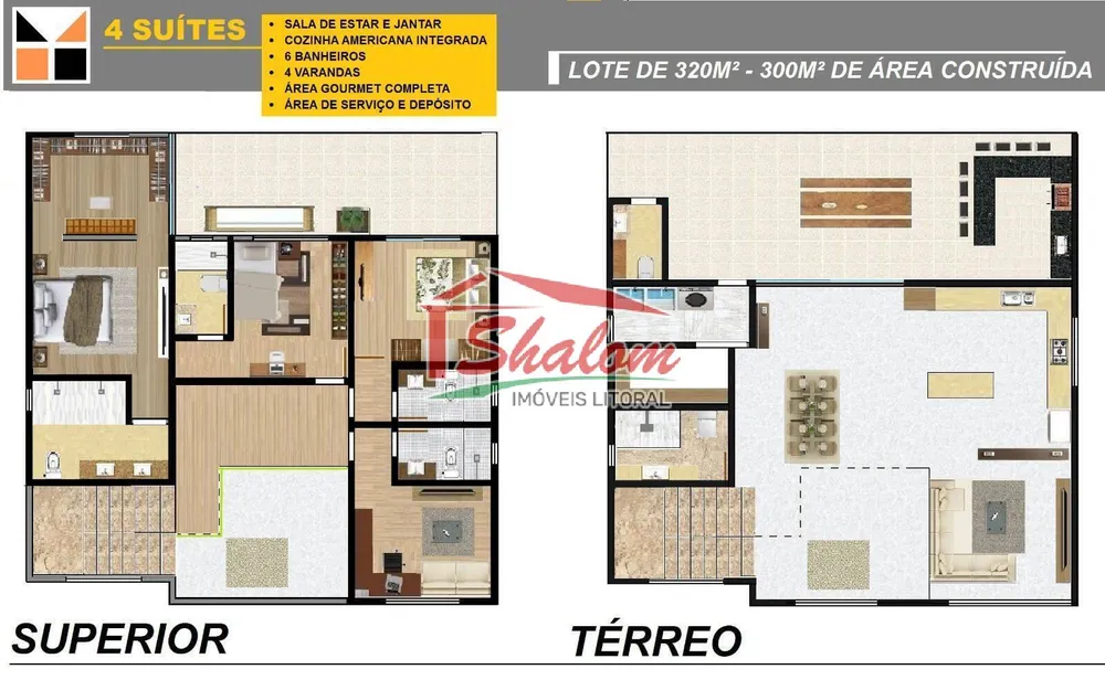 Sobrado, 4 quartos, 300 m² - Foto 6