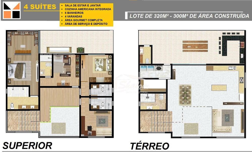 Sobrado, 4 quartos, 300 m² - Foto 1