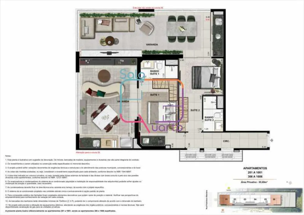 Apartamento, 2 quartos, 96 m² - Foto 2