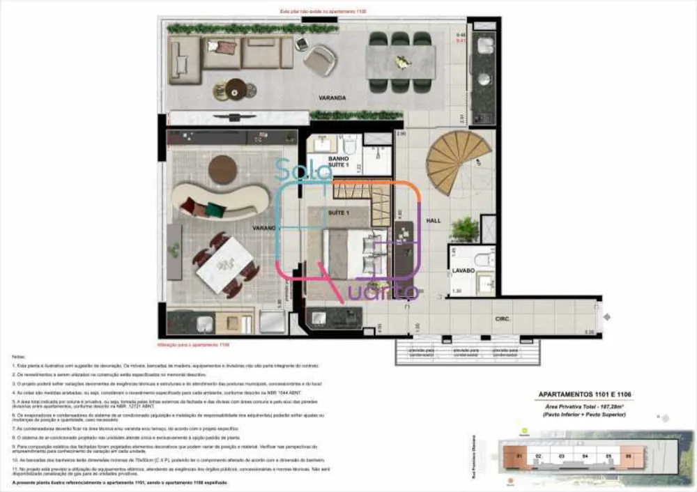 Cobertura, 4 quartos, 187 m² - Foto 10