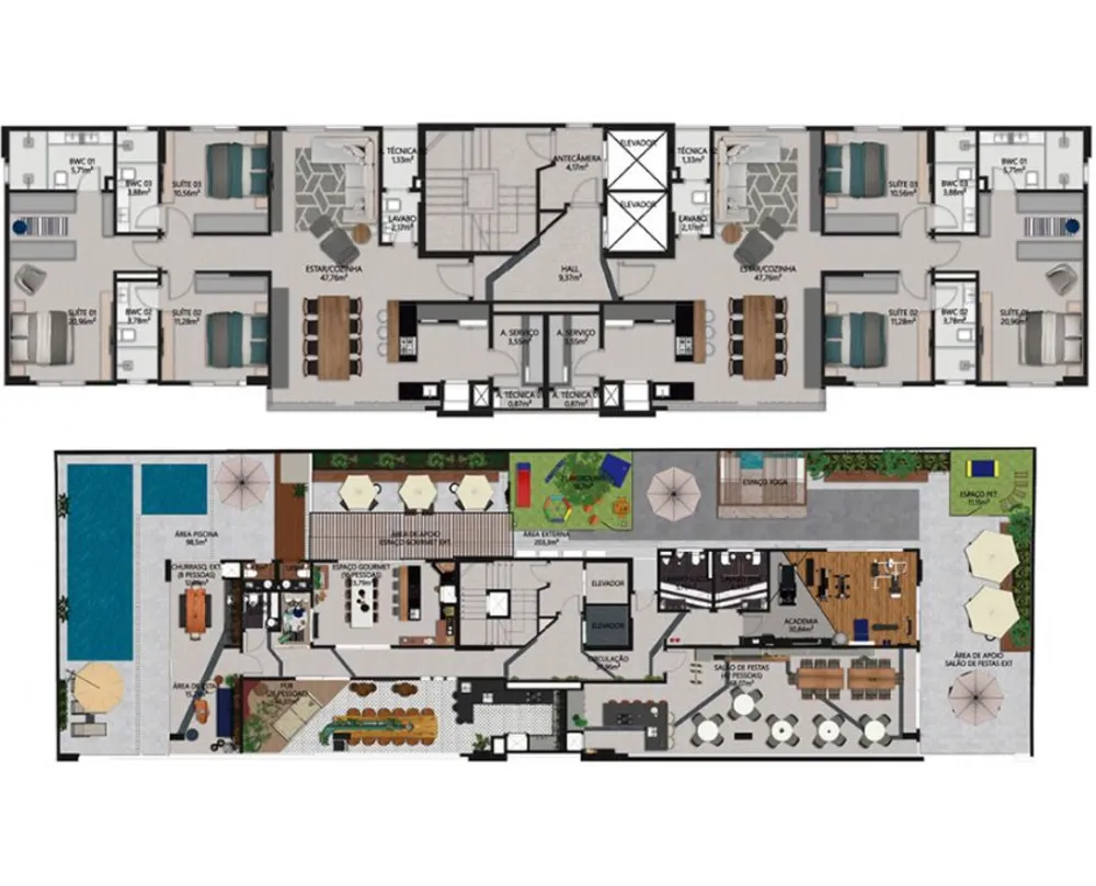 Apartamento, 3 quartos, 130 m² - Foto 2