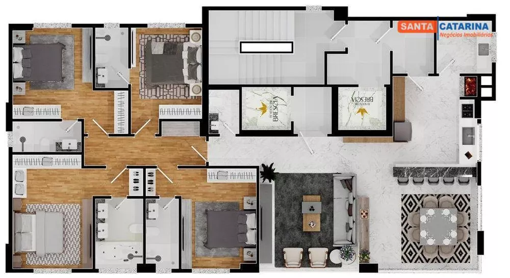 Apartamento à venda com 4 quartos, 170m² - Foto 7