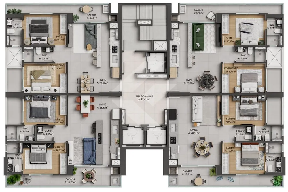 Apartamento, 2 quartos, 78 m² - Foto 8