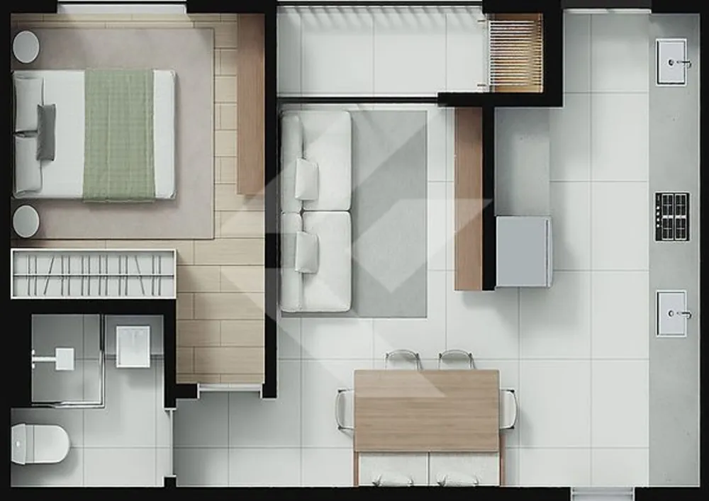 Flat/Apart Hotel, 1 quarto, 64 m² - Foto 12